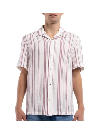 Chemise Bordeaux à Rayures Homme Teddy Smith Celestio 1