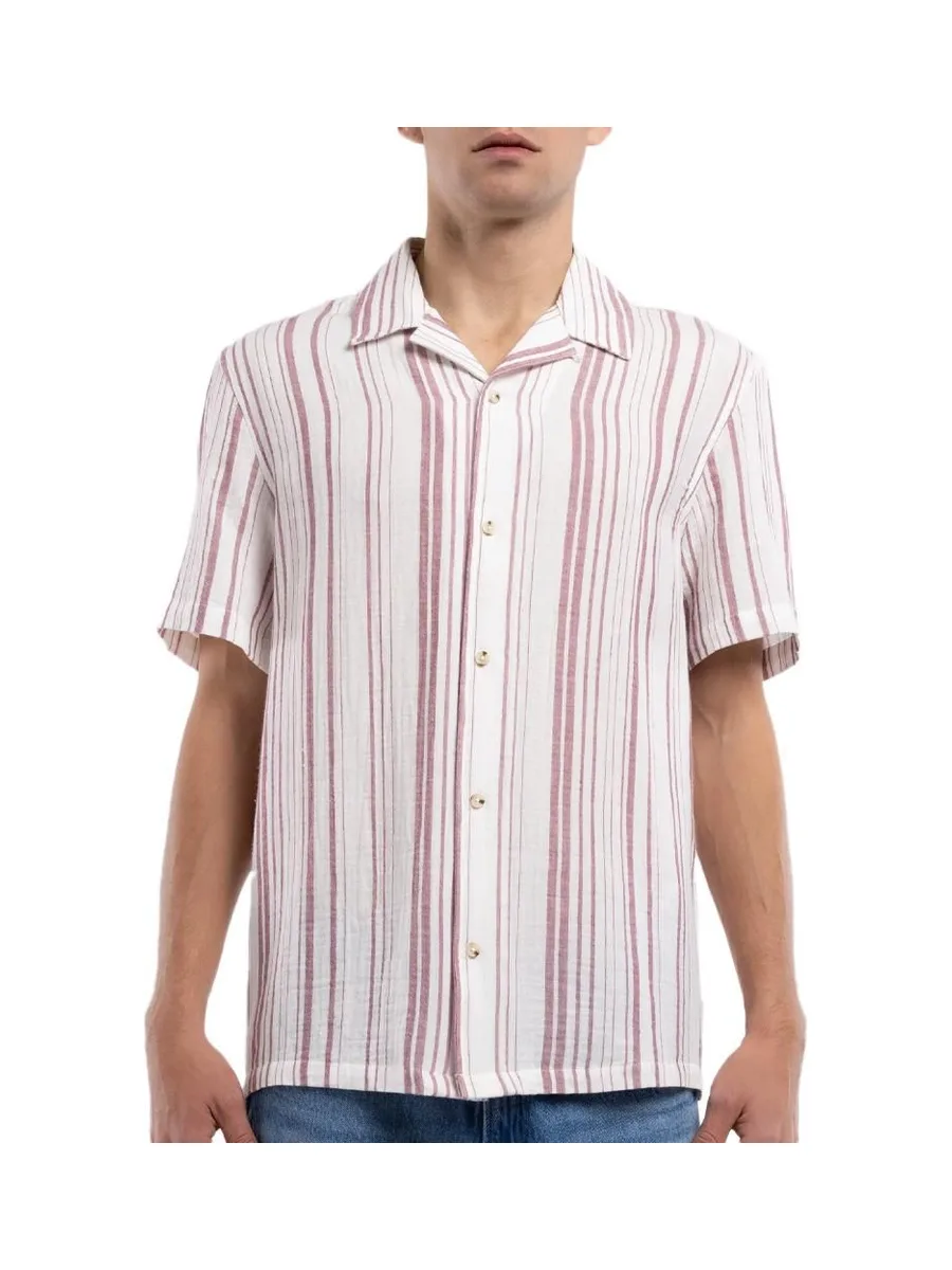 Chemise Bordeaux à Rayures Homme Teddy Smith Celestio 2