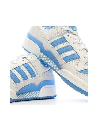 Baskets Blanches/Bleu Homme Adidas Forum 7