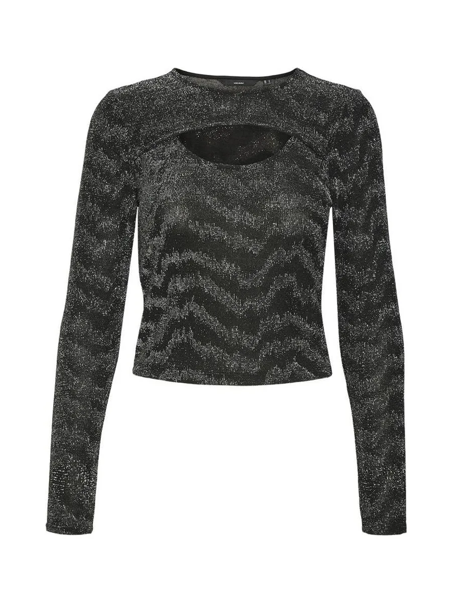T-Shirt Manches Longues Noir Femme Vero Moda Lucy 2