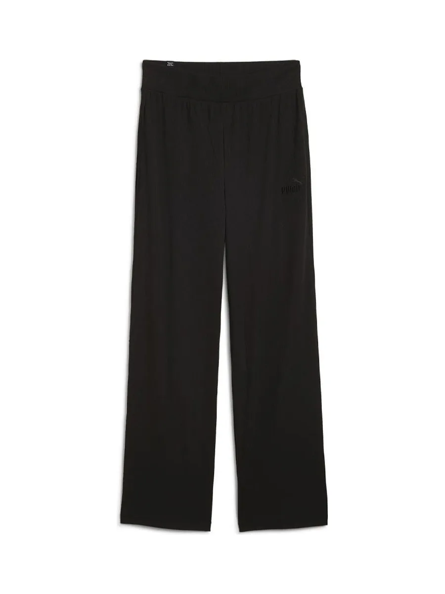 Pantalon Noir Femme fluide Femme Puma waist Stght 2