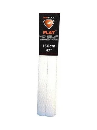 Lacets Blanc Mixte Sofsole Dring Flat Black 150cm 2