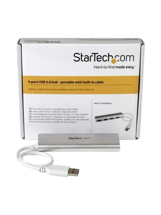 4 Port Portable USB 3.0 Hub - Aluminum 5