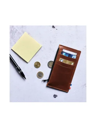 ANTHO - Porte-monnaie vertical zippé en liège - Naturel 10
