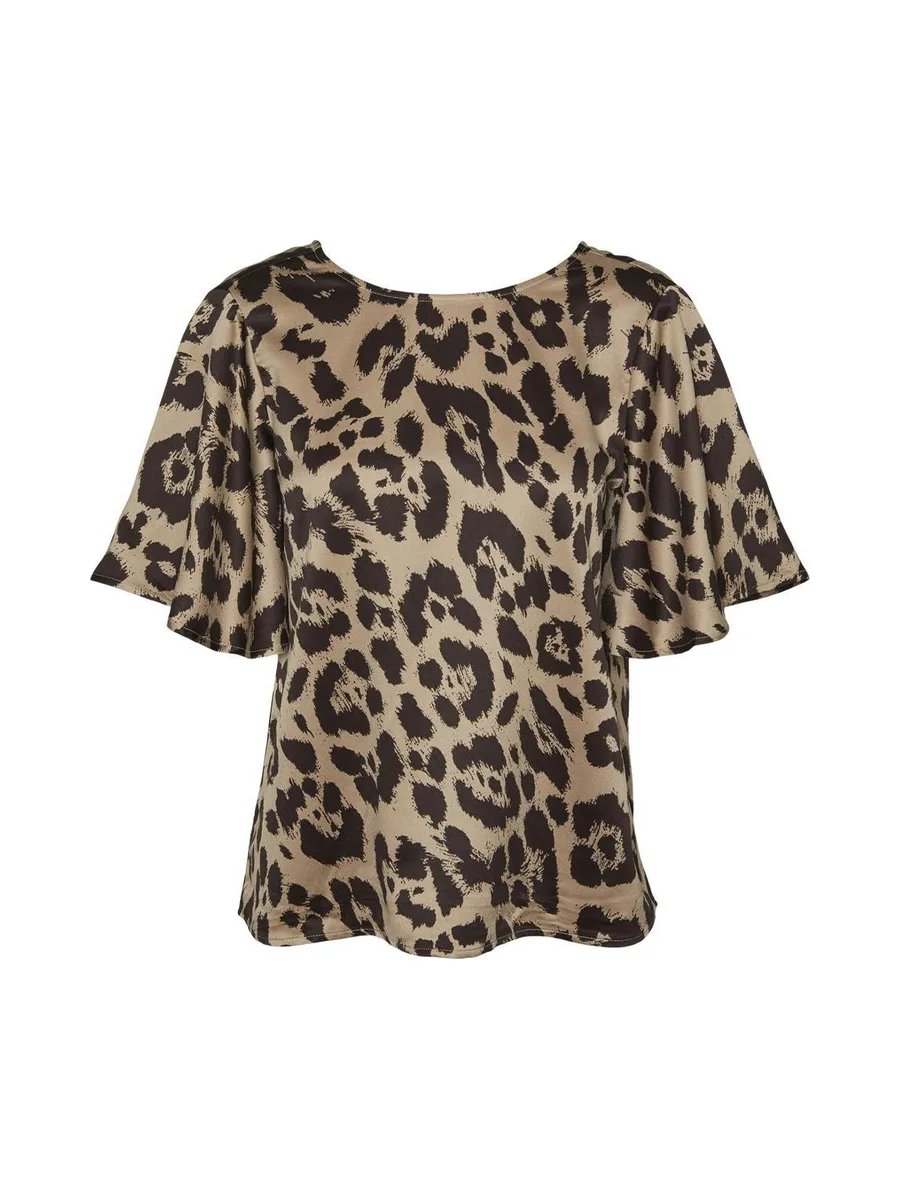 T-Shirt Marron Femme Vero Moda Merle 2