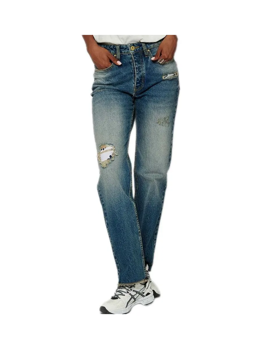 Jean Droit Bleu Femme Kaporal BEKKI 2