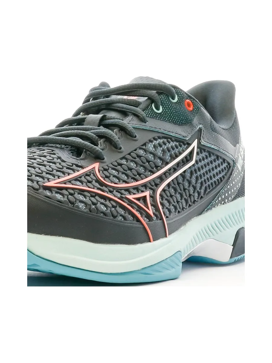 Chaussures de Tennis Noires Homme Mizuno Wave Exceed 8