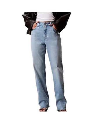 Jean Bleu Femme Calvin Klein Jeans High Rise VLQ 1