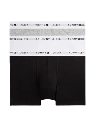 x3 Boxers Noir/Blanc/Gris Homme Tommy Hilfiger Trunk1 1
