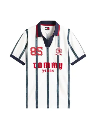 Polo Blanc/Noir/Rouge Homme Tommy Hilfiger DM0DM22073 2
