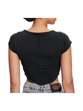T-Shirt Noir Femme Converse Corset 2