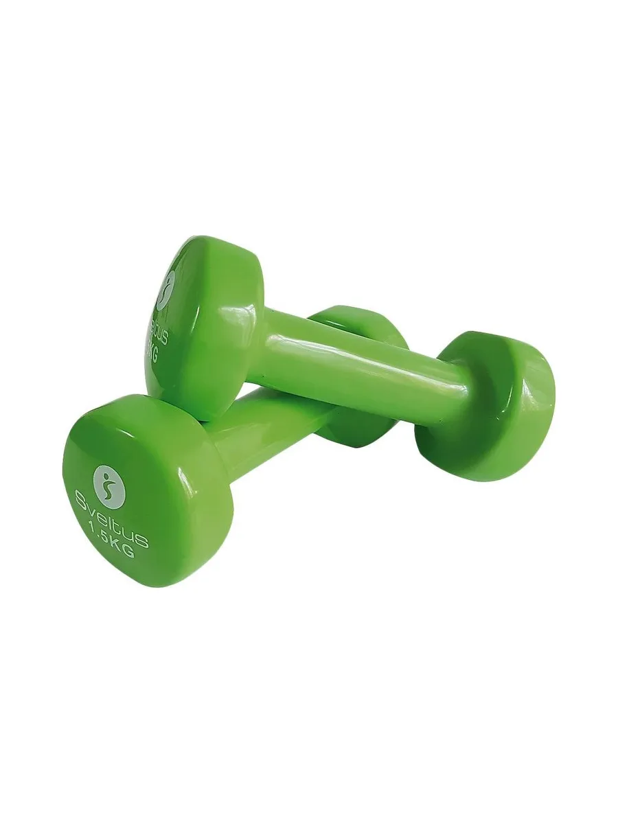 X2 Haltères Vert Expoxy Sveltus 1,5kg 1