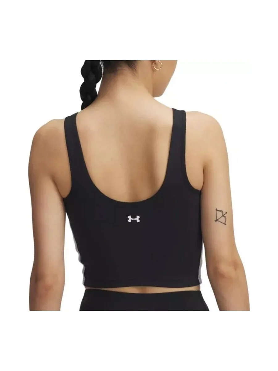 Débardeur de Sport Noir Femme Under Armour Motion Tape Tank 3