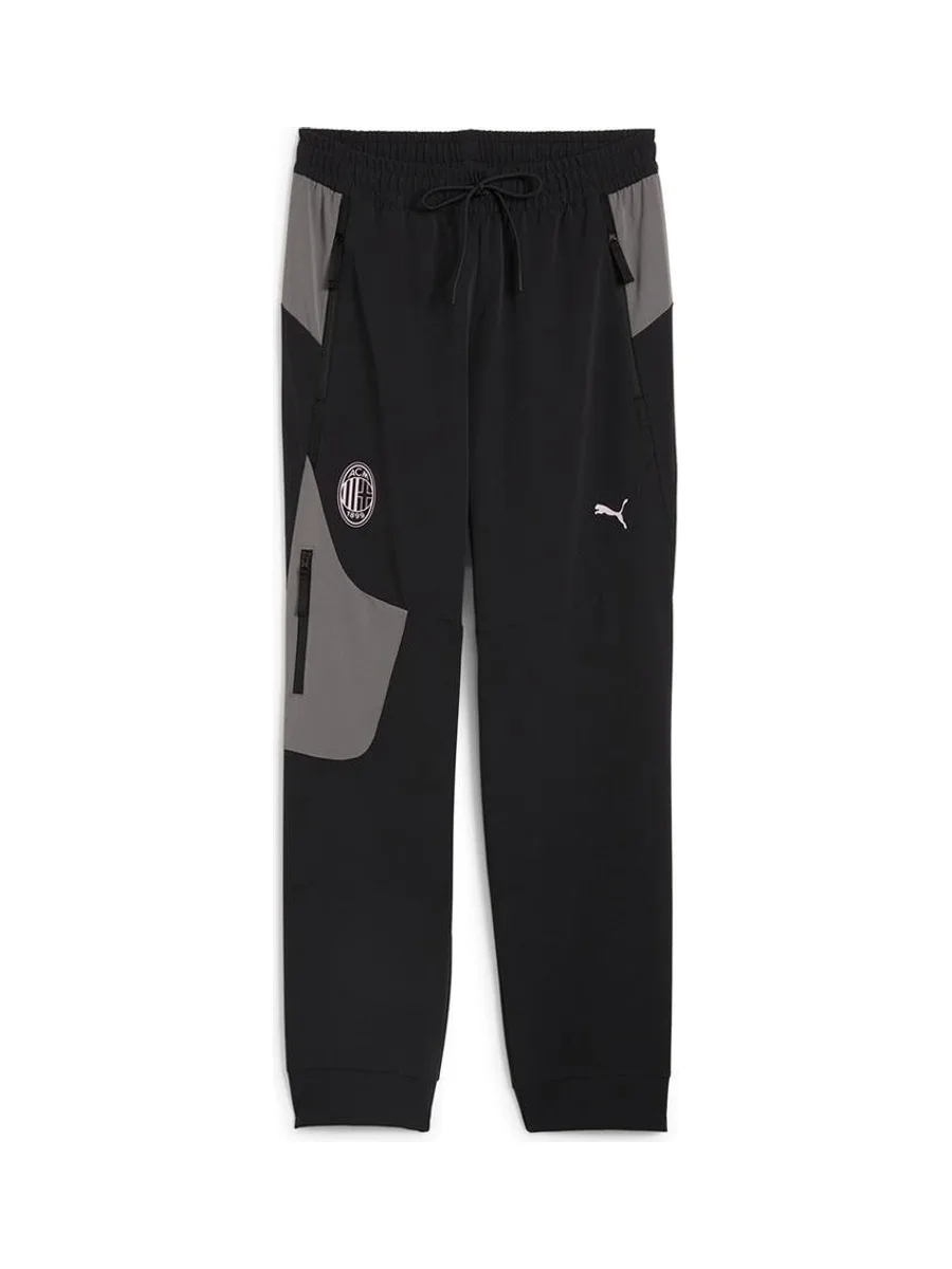 AC Milan Pantalon de survêtement Pre-Match Noir/Gris Homme Puma 2024/25 2