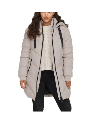 Doudoune Longue Écru Femme JDY Padded 1