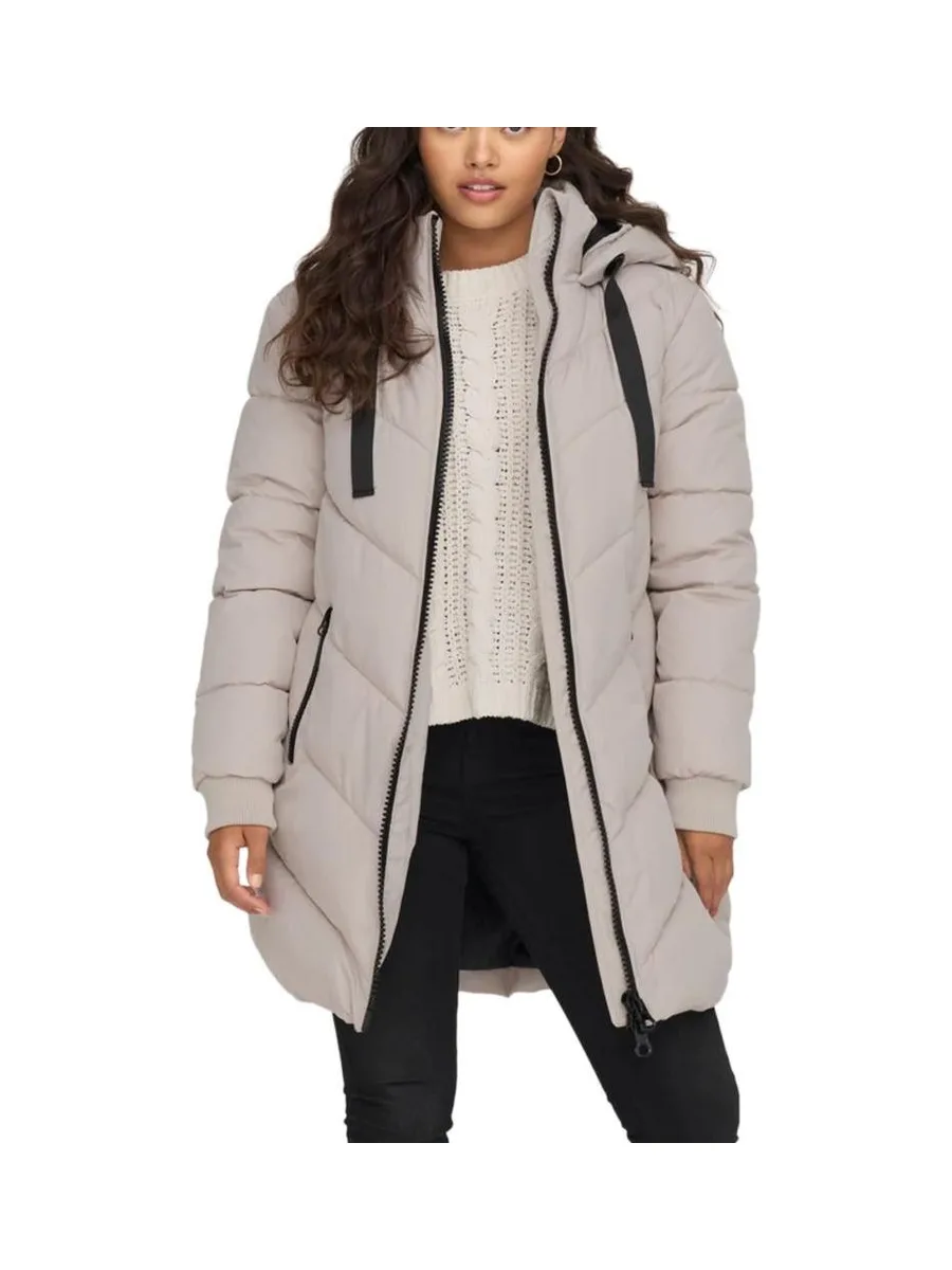 Doudoune Longue Écru Femme JDY Padded 2