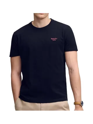 T-Shirt Marine/Rose Homme Superdry Essential Serif 1