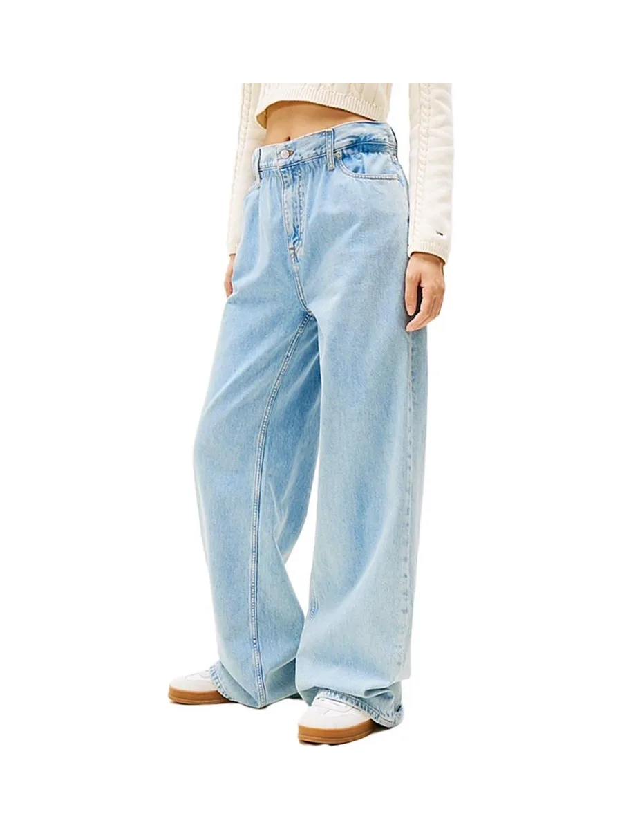 Jean Ample Bleu Femme Tommy Hilfiger Paperbag 1