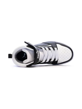 Baskets Blanc/Noires Garçon Puma Rebound 4