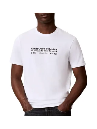 T-Shirt Blanc Homme Calvin Klein Jeans LV04RG800G 1