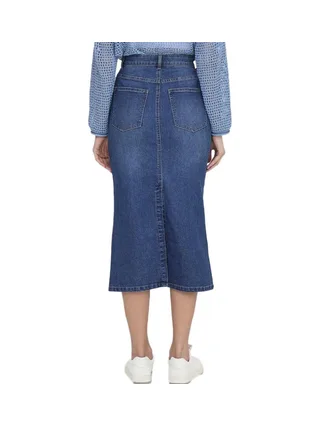 Jupe Mi-longue Bleu Femme Only Marcella 2