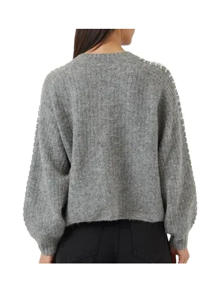 Gilet Gris Femme YAS Knit 2