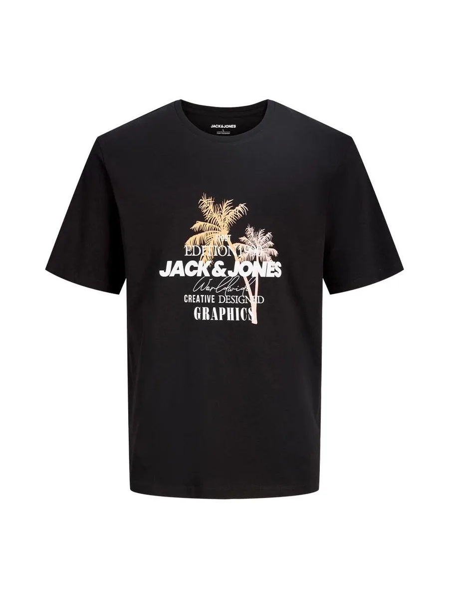 T-Shirt Noir Garçon Jack & Jones Jjgradient 2