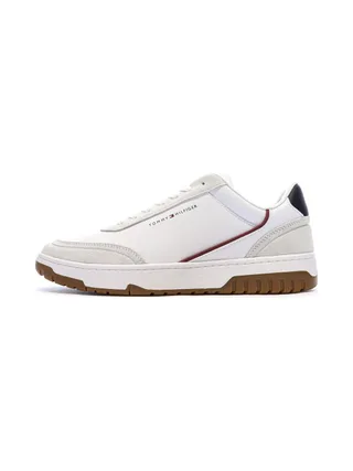 Baskets Blanches/Marine Homme Tommy Hilfiger Core Leath 1