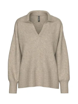 Pull Marron Femme Pieces Malou 1