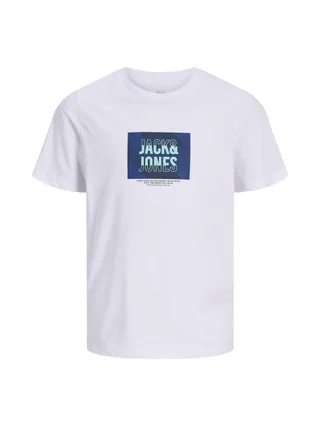 T-Shirt Blanc Garçon Jack & Jones Hudson 1