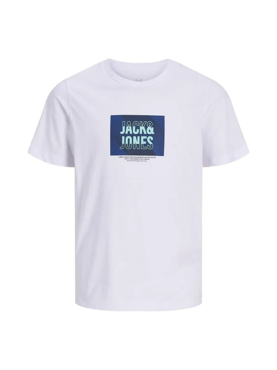 T-Shirt Blanc Garçon Jack & Jones Hudson 2