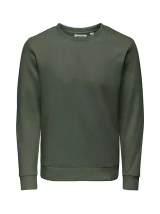 Sweat Vert Foncé Homme Only & Sons Chase 1