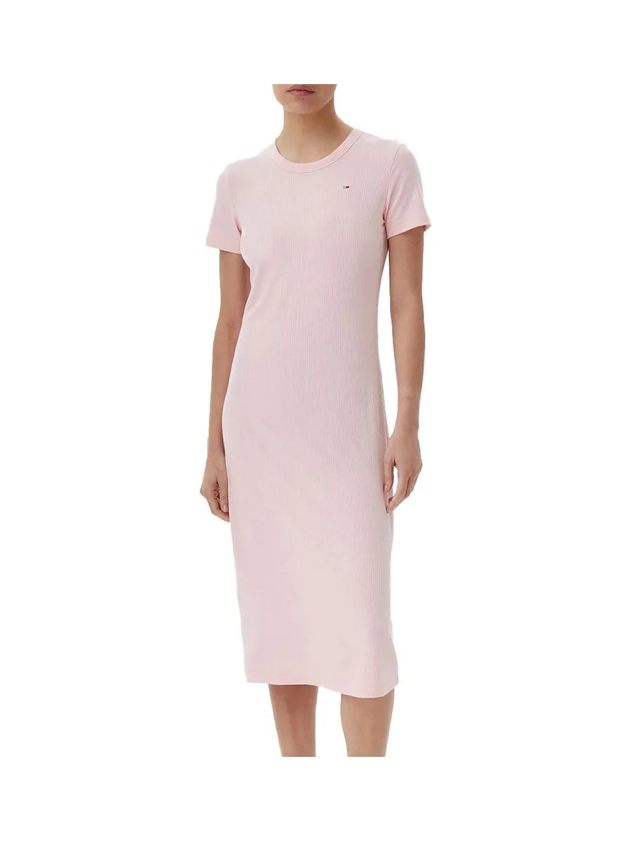 Robe Rose Femme Tommy Hilfiger RIB Bodycon 2