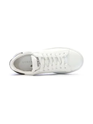 Baskets Blanches/Argent Femme Guess Elbina 4