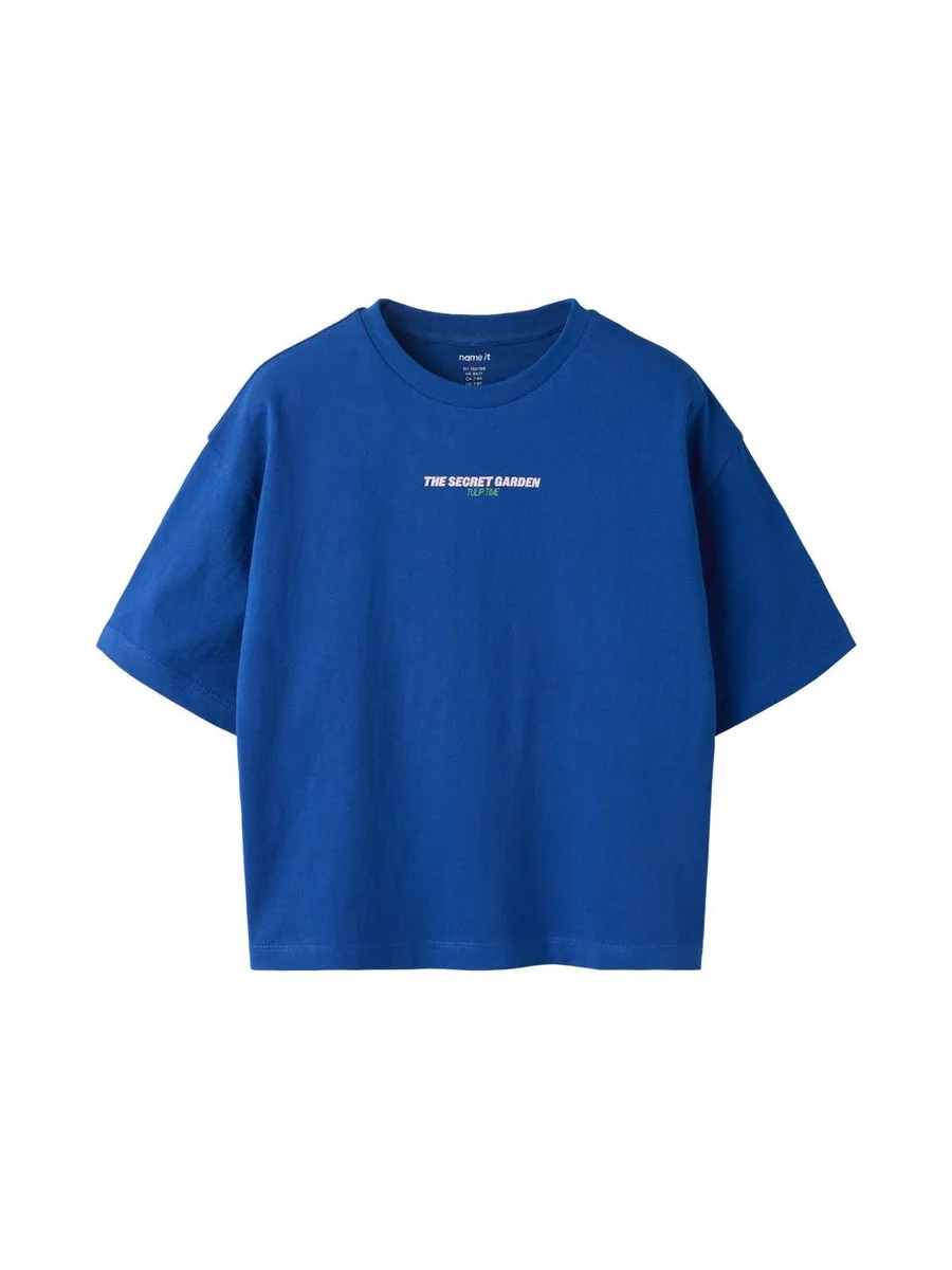 T-Shirt Bleu Fille Name it Nkfhelga 1