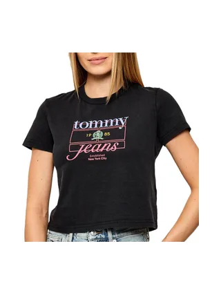 T-Shirt Noir Femme Tommy Hilfiger DW0DW21533 1