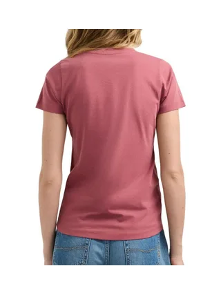 T-Shirt Rose/blanc Femme Pepe jeans New Virginia 2