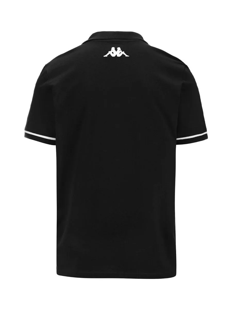 Polo de Rugby Noir Garçon Kappa Barli 3