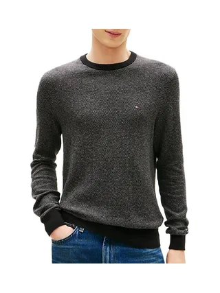 Pull Gris Chiné Homme Tommy Hilfiger Pima 1