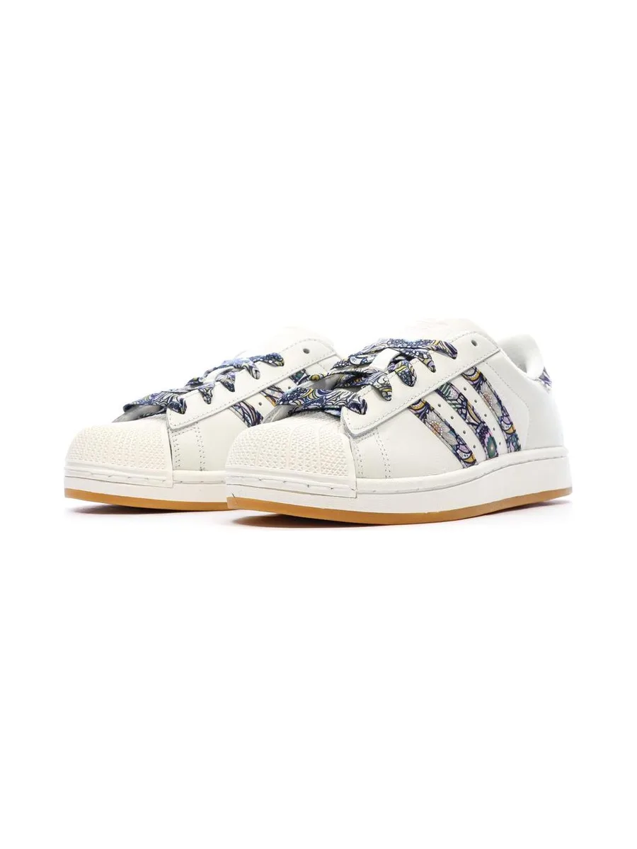 Baskets Blanc Cassé/Multicolore Fille/Femme Adidas Superstar 7