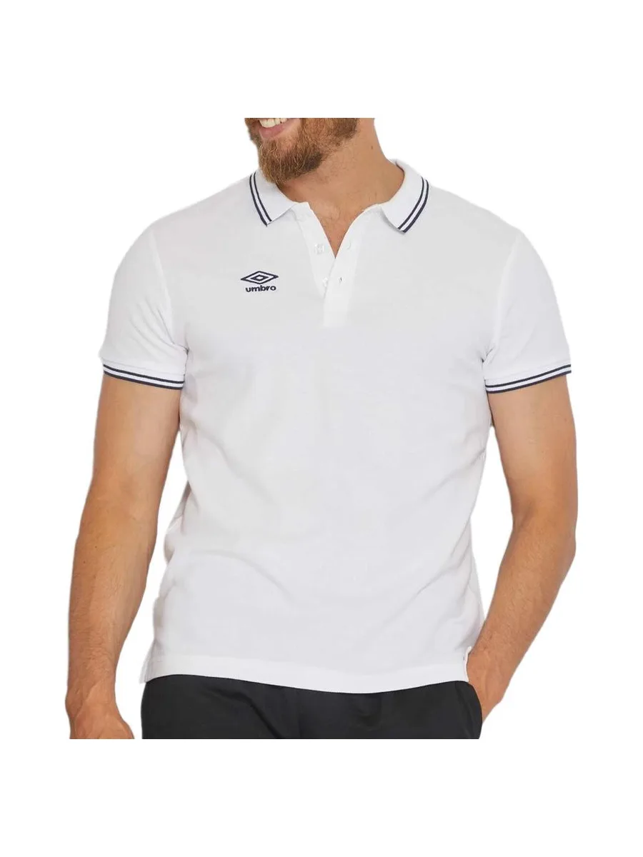 Polo Blanc Homme Umbro 802210 2