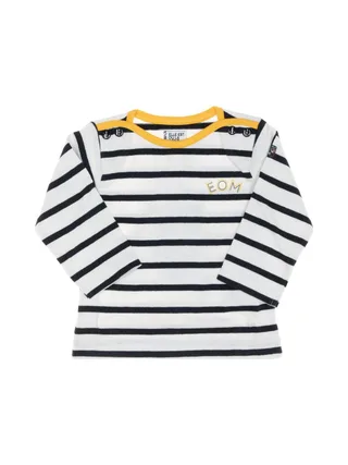 T-shirt Marine/Blanc à rayures Enfant EOM Loris 1