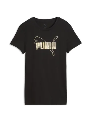 T-Shirt Noir Femme Puma Métallisé 1