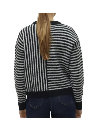 Pull Beige/Noir Femme Vero Moda Ranus 2