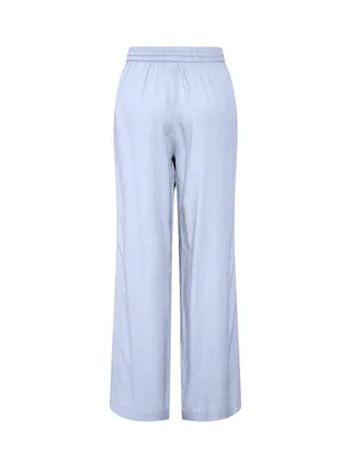 Pantalon fluide Bleu Femme Pieces Wide 2