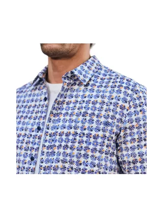 Chemise Imprimé Bleu Homme Freeman Porter Jeremiah Daisies 2