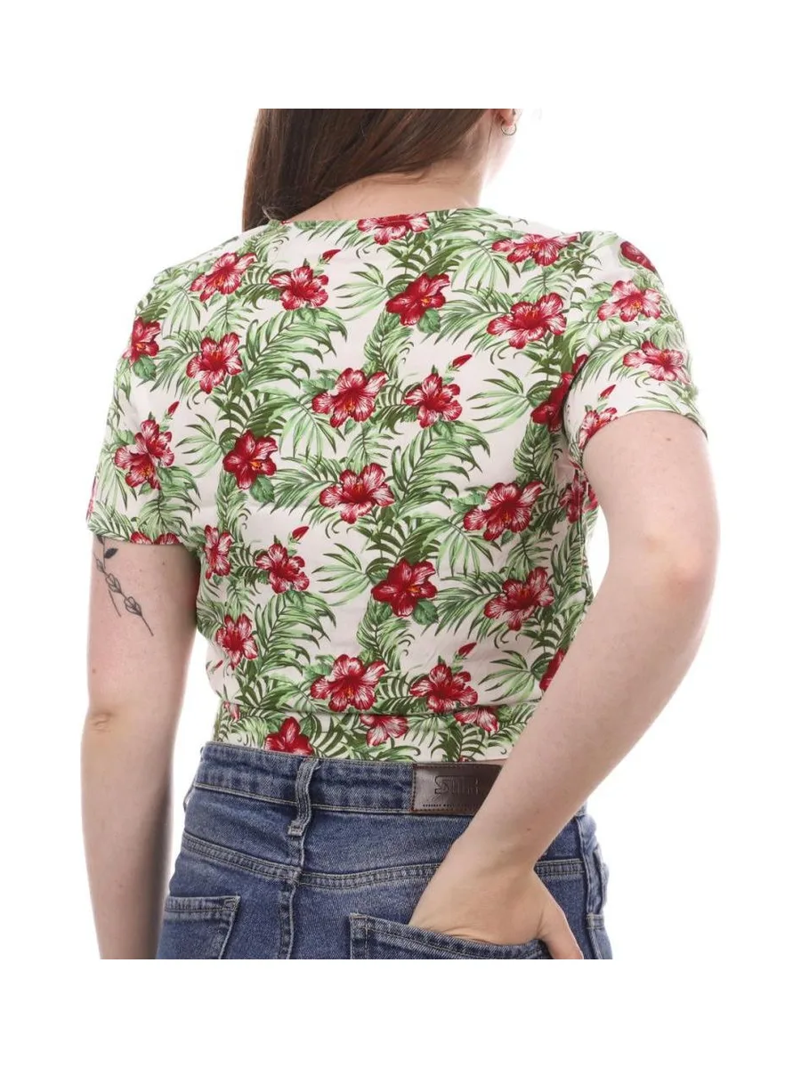 Blouse Blanche/Rouge à fleurs Femme Vero Moda Easy 3