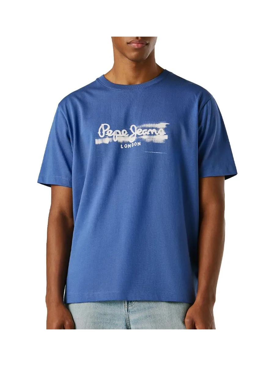 T-Shirt Bleu Homme Pepe jeans Pjl M Nd 2