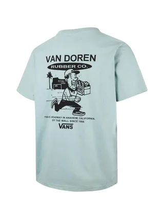 T-Shirt Bleu Homme Vans Fun Gray Mist 2