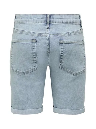 Short Bleu Homme Only & Sons Ply Lbd 4